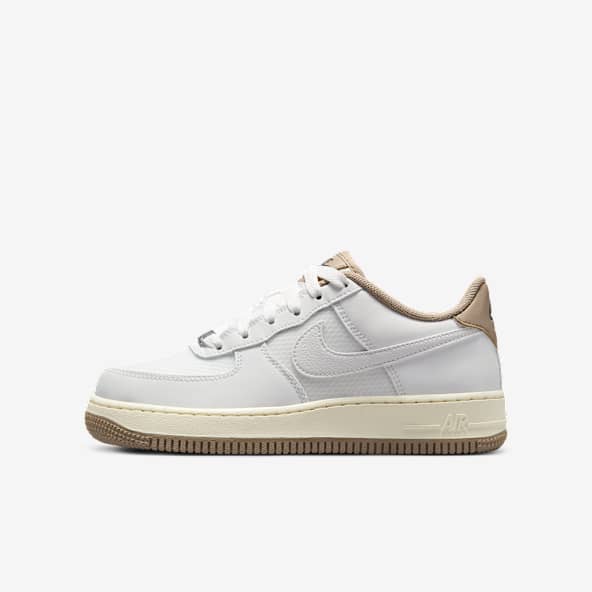 Nike junior air force 1 white sales